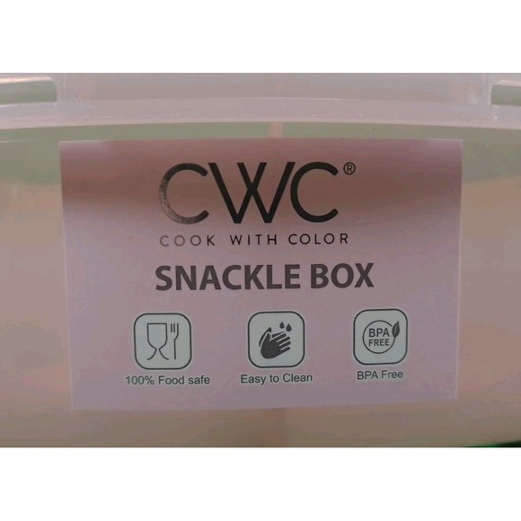 New CWC Bunny Snackle Box with Lid & 6 Compartments for Snacks & Food Container - Picture 7 of 10